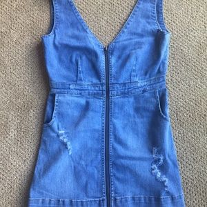 LF Carmar Denim Zip-Up Dress